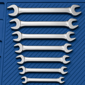 Professional Double Open-End Wrench Set – 10 Piece Mechanic Tools
